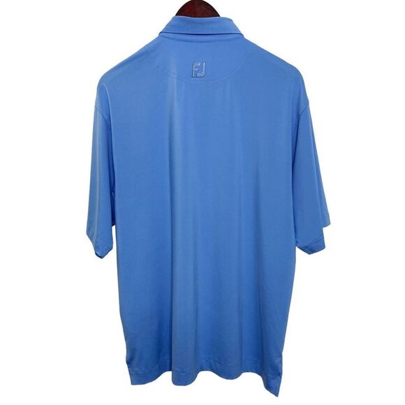 FootJoy Pro dry Lisle Embroidered Golf Polo Shirt Light Blue Medium - Picture 2 of 8